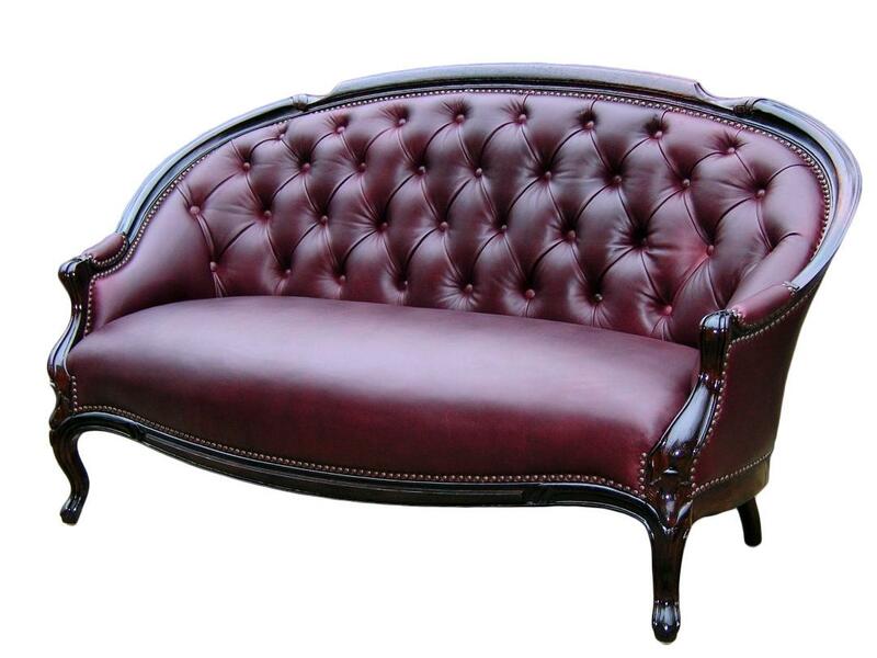 rose sofa in leather