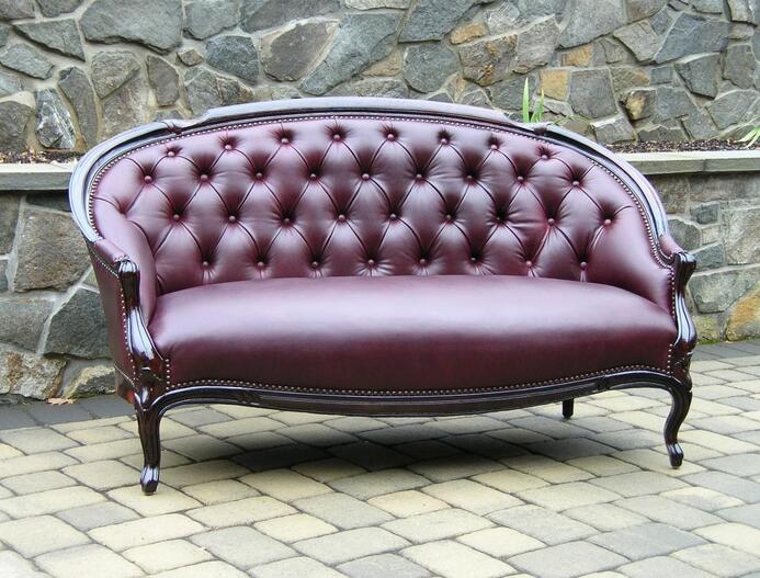 rose sofa in leather